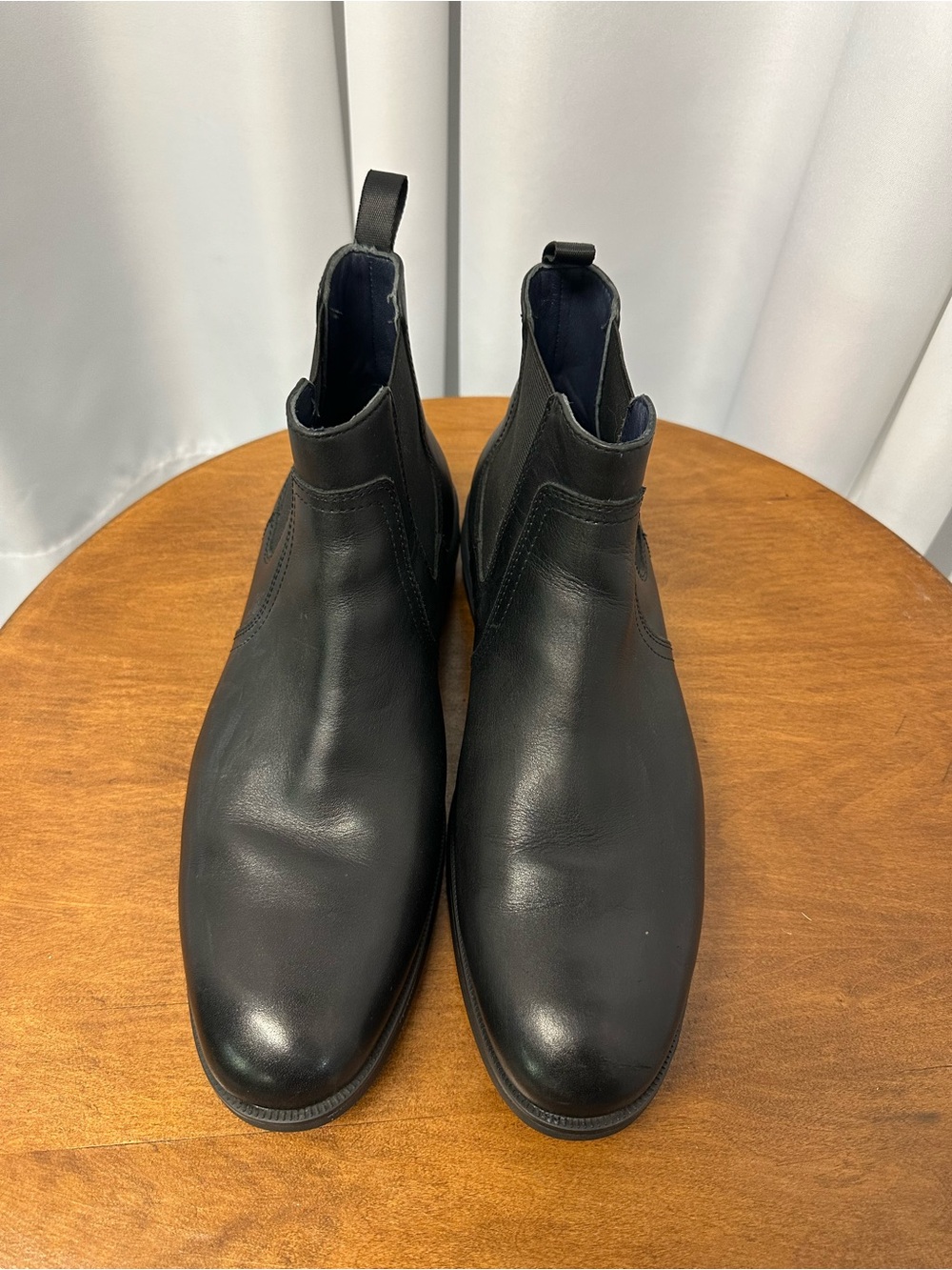 Johnston and Murphy Men's Black Leather Chelsea Boots size 9